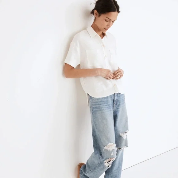 Madewell Breezewoven Beachside Shirttail Top - Picture 4 of 8